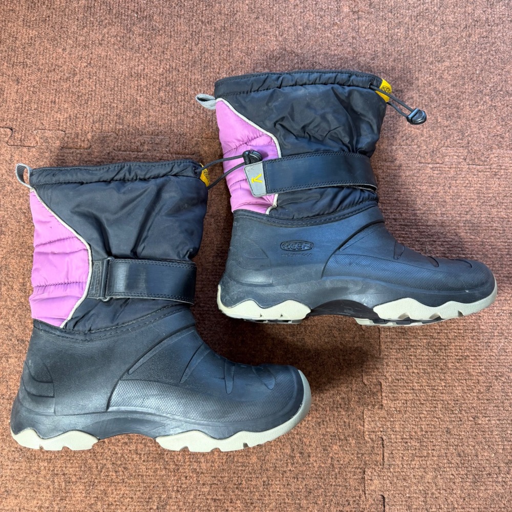 Keen Lumi Waterproof Winter Boots Black Purple 400g Insulation Women 7 1023709